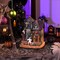 Halloween Village for Home Decor, 10Inch Lighted Cute Halloween House Resin Statue with Music and Colorful Light, Haunted House Gift for Table Yard Outdoor Indoor Party Decoration